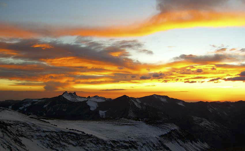 high sierra sunset